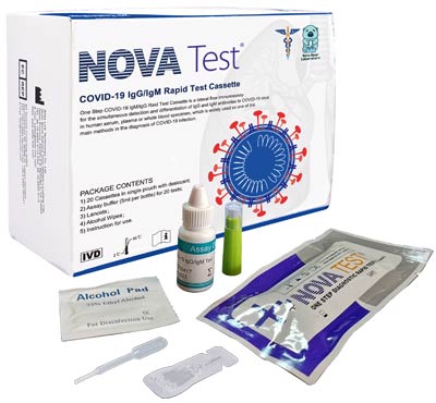 NOVAtest COVID-19 IgG/IgM antibody Blood Test Kit