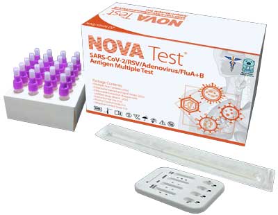 Respiratory disease multiple test kit